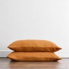 Fundas de Almohada de Lino Bed Threads - 100% -Óxido