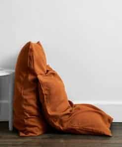 Fundas de Almohada de Lino Bed Threads - 100% -Óxido