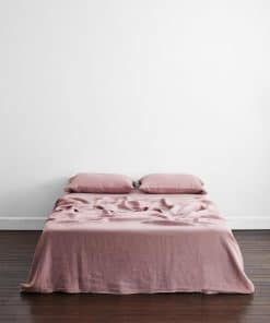 Sábana Plana de Lino Bed Threads - 100% Lino -Lavanda