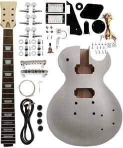 Kit de guitarra eléctrica DIY inacabada BYXSZ, 6 cuerdas