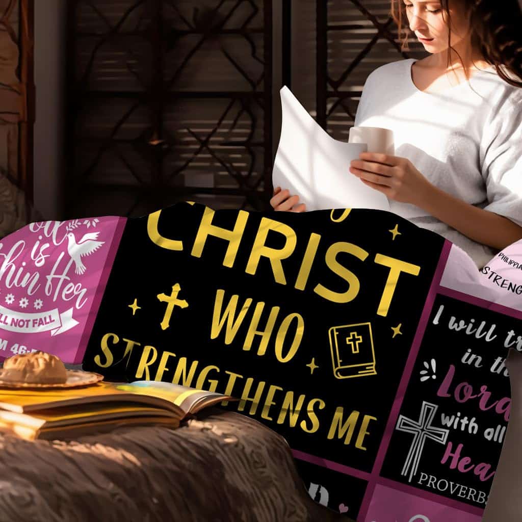 Manta Cristiana para Pensamientos Inspiradores Versículos - Imagen 4