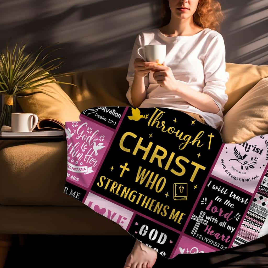 Manta Cristiana para Pensamientos Inspiradores Versículos - Imagen 7