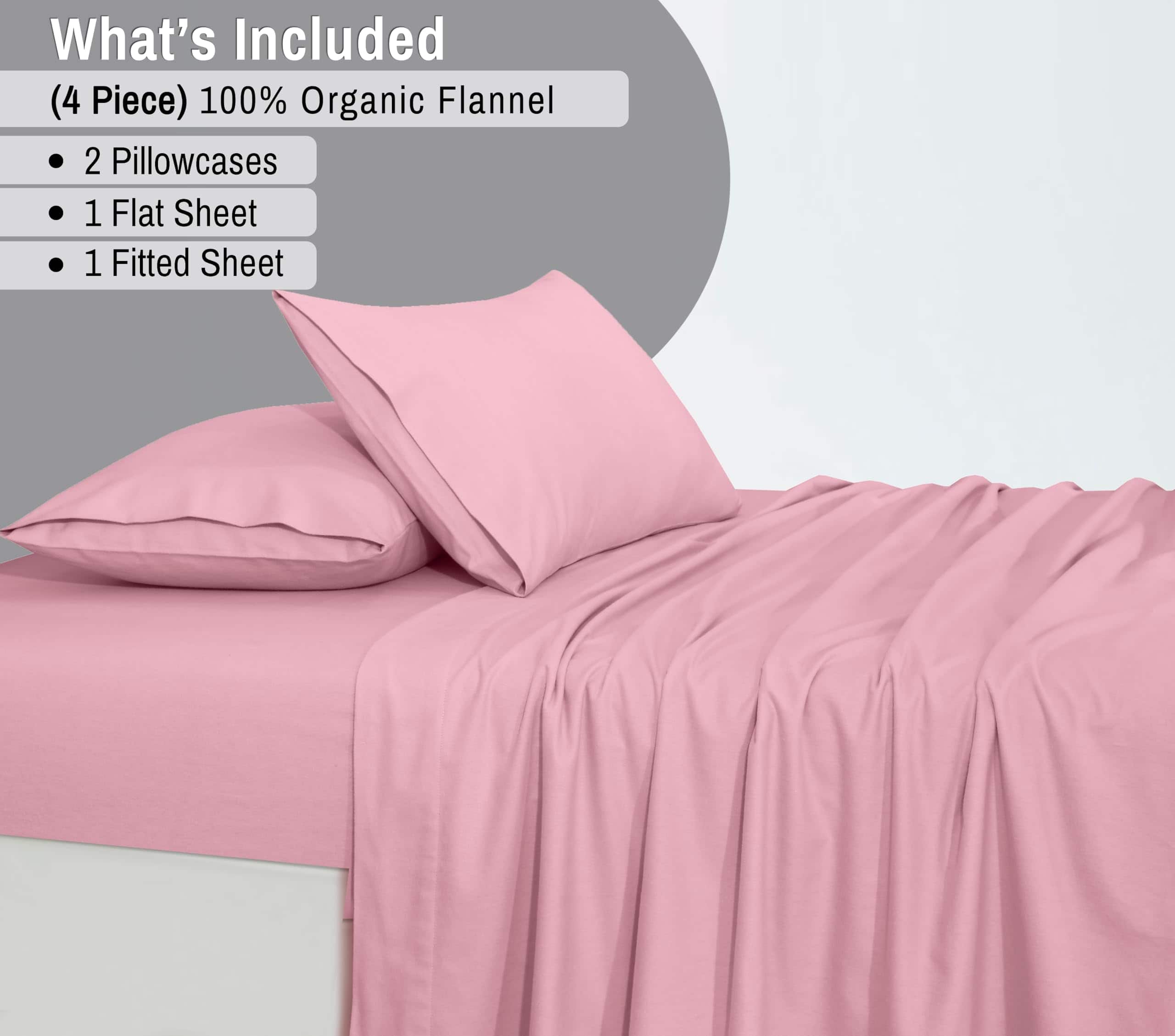 Juego de sábanas de franela orgánica King Size de RUVANTI - - Imagen 8