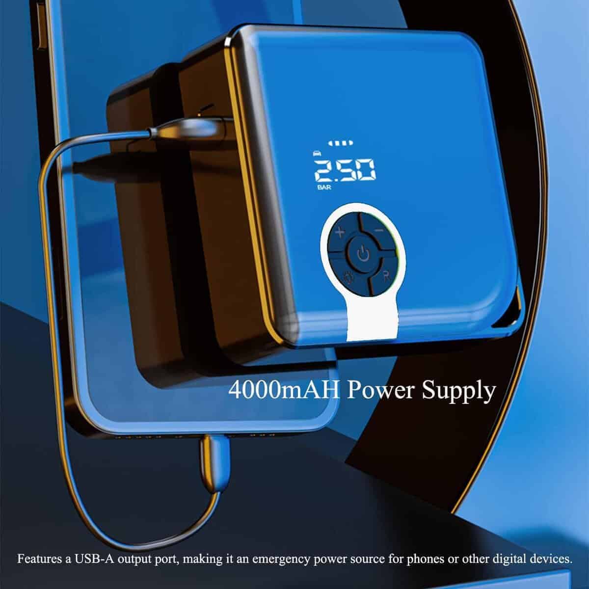 Compresor de aire portátil Zannful Tire Inflator, Bomba de - Imagen 6