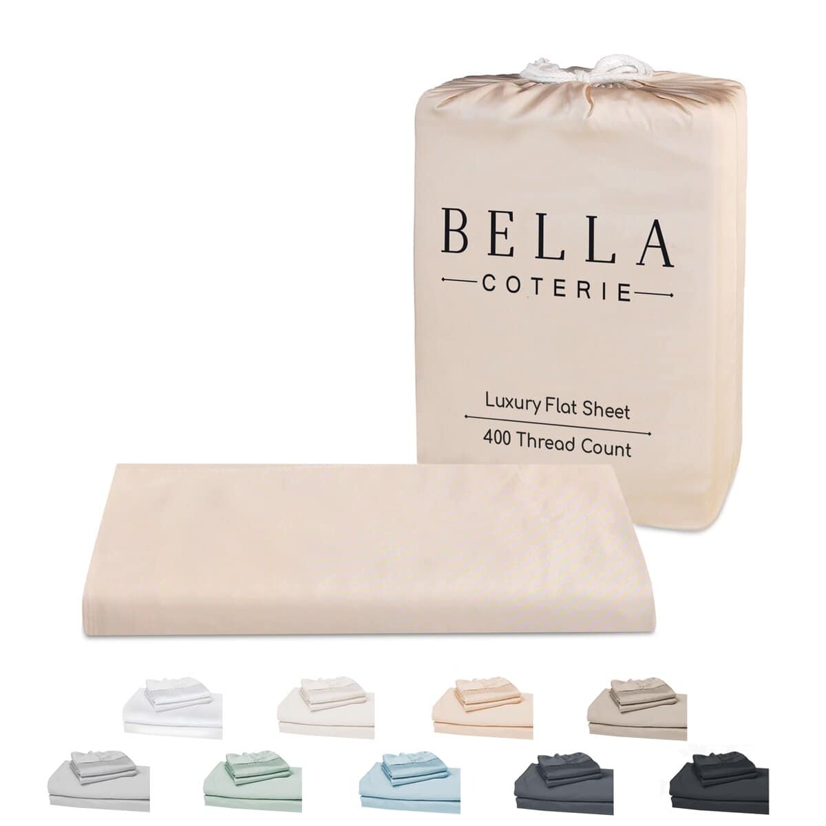 Bella Coterie Luxury Bamboo King Size Flat Sheet | 100%