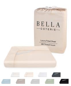 Bella Coterie Luxury Bamboo King Size Fitted Sheet | 100%
