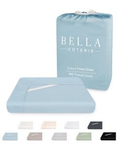 Sábana Ajustable de Bambú de Lujo Bella Coterie para Cama