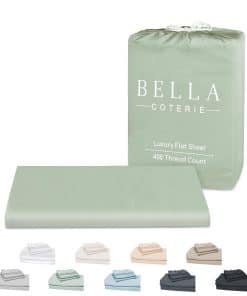 Bella Coterie Luxury Bamboo Queen Size Flat Sheet | 100%