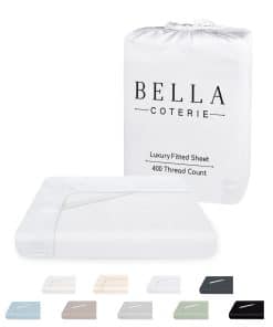 Sábana bajera de bambú de lujo Bella Coterie tamaño Cal