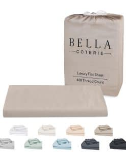 Sábana Plana Cal King de Bambú de Lujo Bella Coterie | 100%