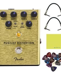 Pedal de Efectos de Distorsión Fender Pugilist Bundle con 2