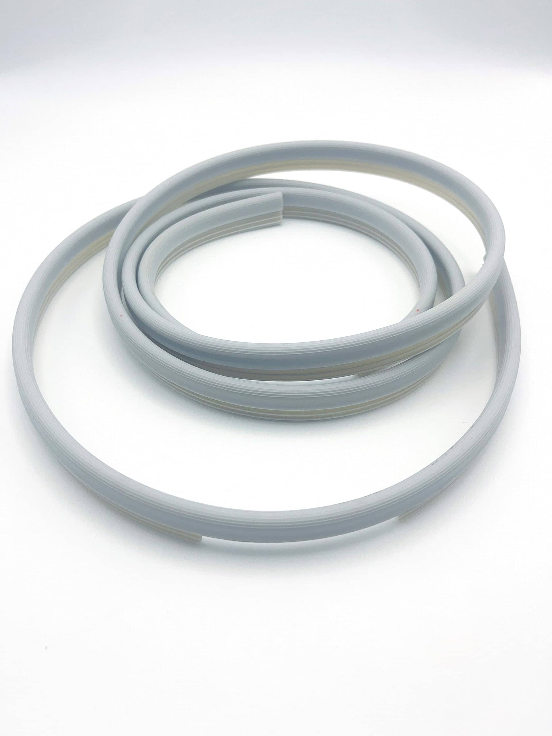 Sello de goma para puerta de lavavajillas WD8X229 (Blanco) - Imagen 6