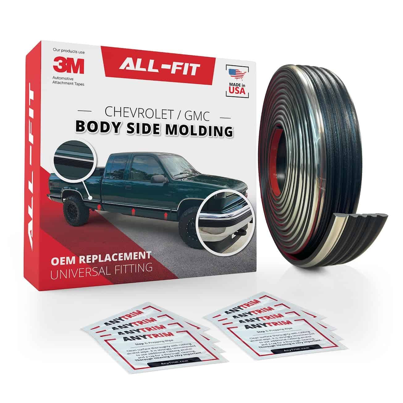 Moldura lateral de carrocería de reemplazo para 1988-99