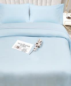 Juego de sábanas de 4 piezas para cama completa con bordado