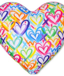 Almohada de Microperlas en Forma de Corazón con Diseño de