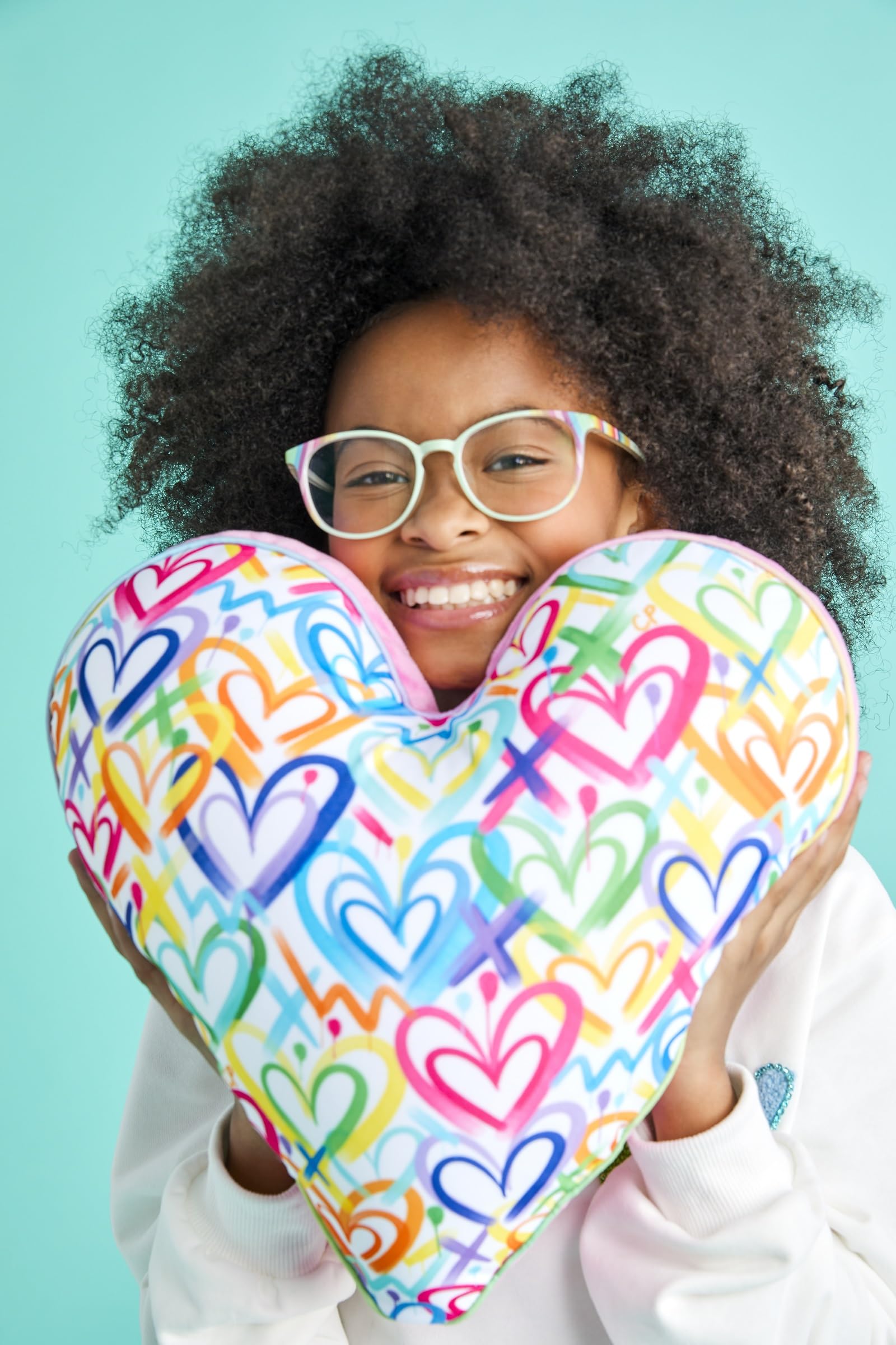 Almohada de Microperlas en Forma de Corazón con Diseño de - Imagen 4