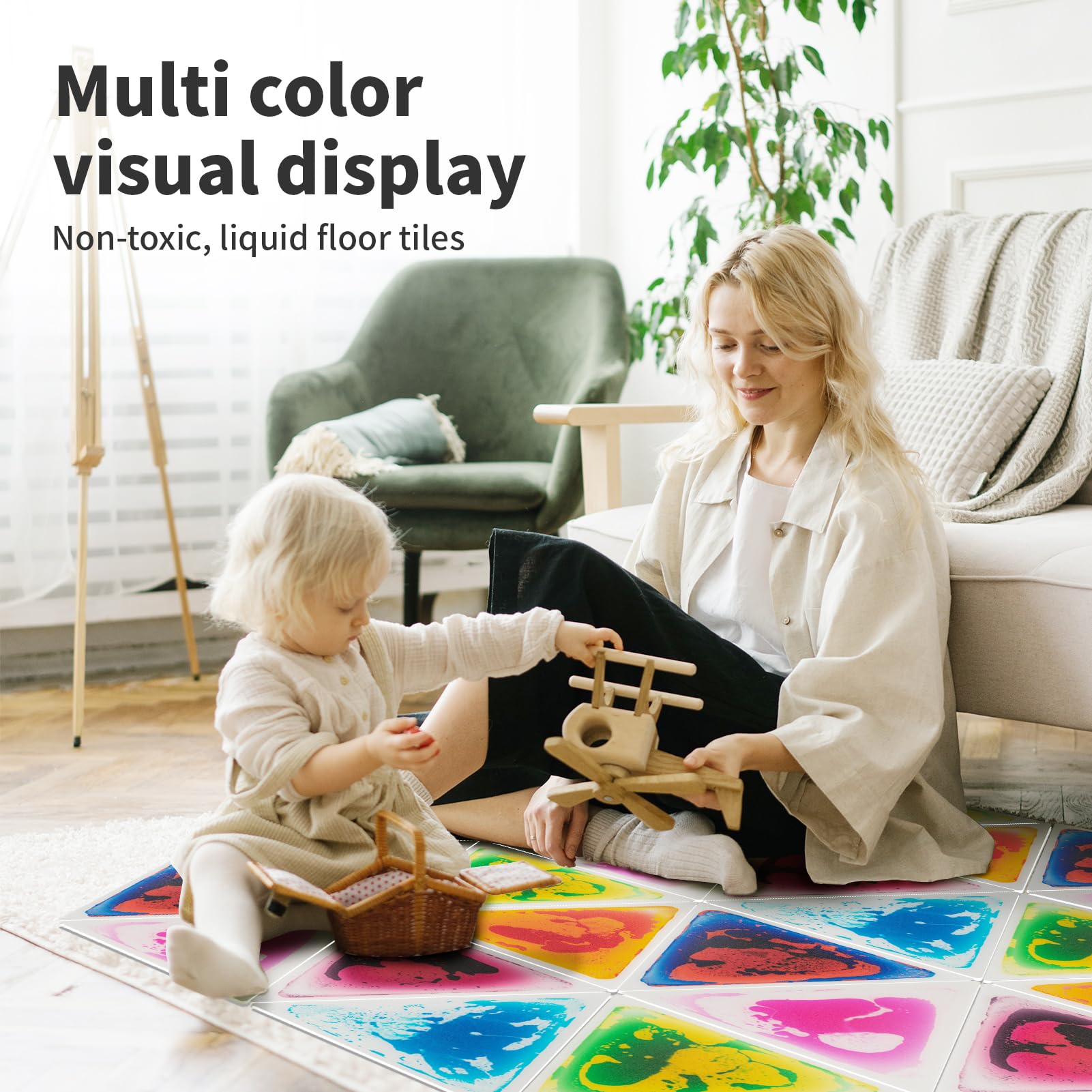 Art3d 6-Pack Triángulo Líquido Azulejos Sensoriales para el - Imagen 3