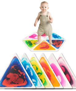 Art3d 6-Pack Triángulo Líquido Azulejos Sensoriales para el