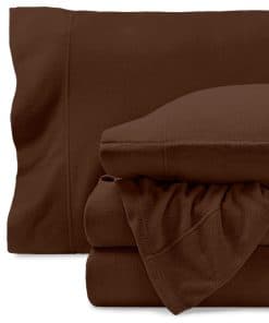 Juego de sábanas de franela Bare Home Super Soft - Tamaño