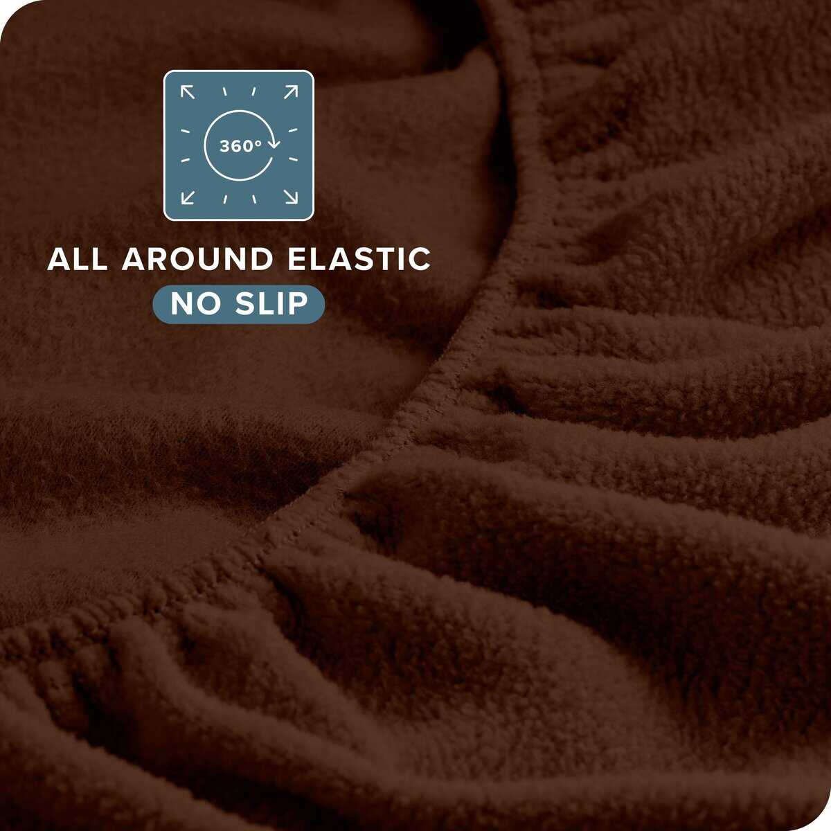 Juego de sábanas de franela súper suave Bare -Cocoa - Imagen 8