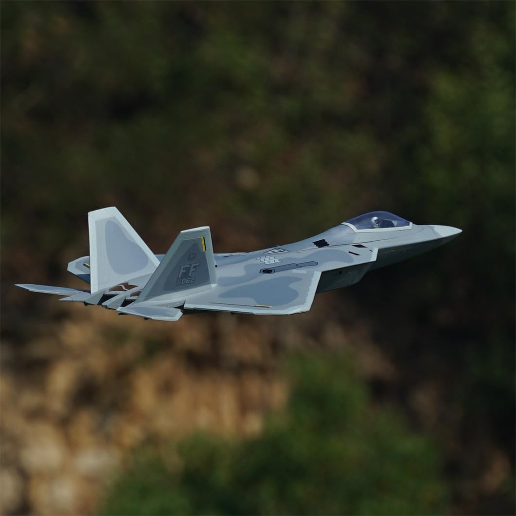Avión RC XFLY-MODEL F-22 Raptor Twin 40mm EDF PNP 4S - Imagen 7