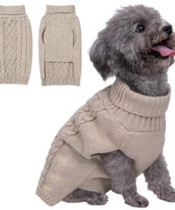 Suéter para Mascotas Cuello de Tortuga Tejido para Perros