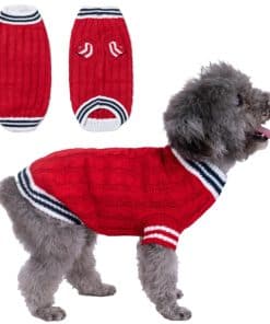 Suéter para Perros de Navidad Pequeños y Medianos Tejido