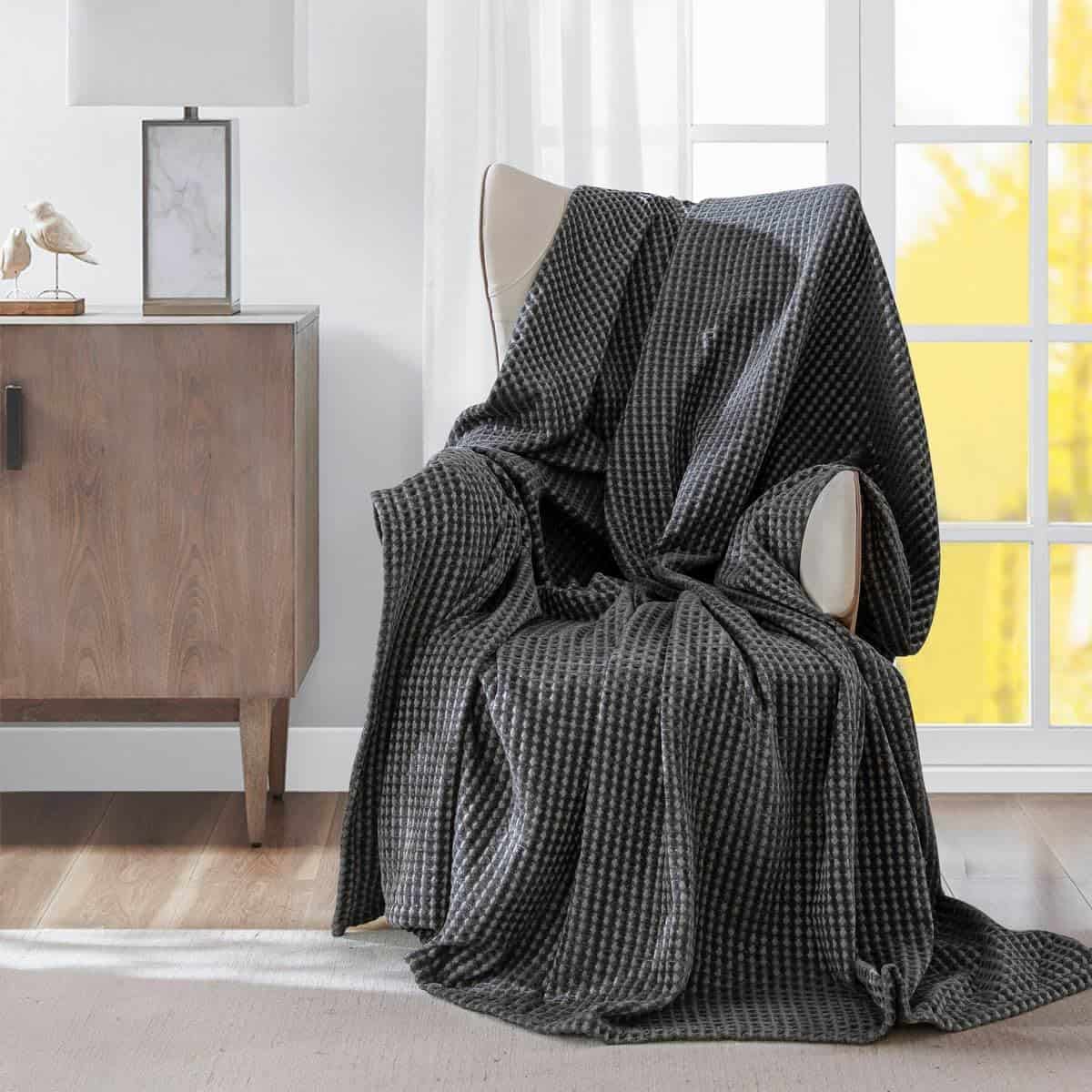 Cobertor térmico de cuadros de canasta mullido Meadow Park