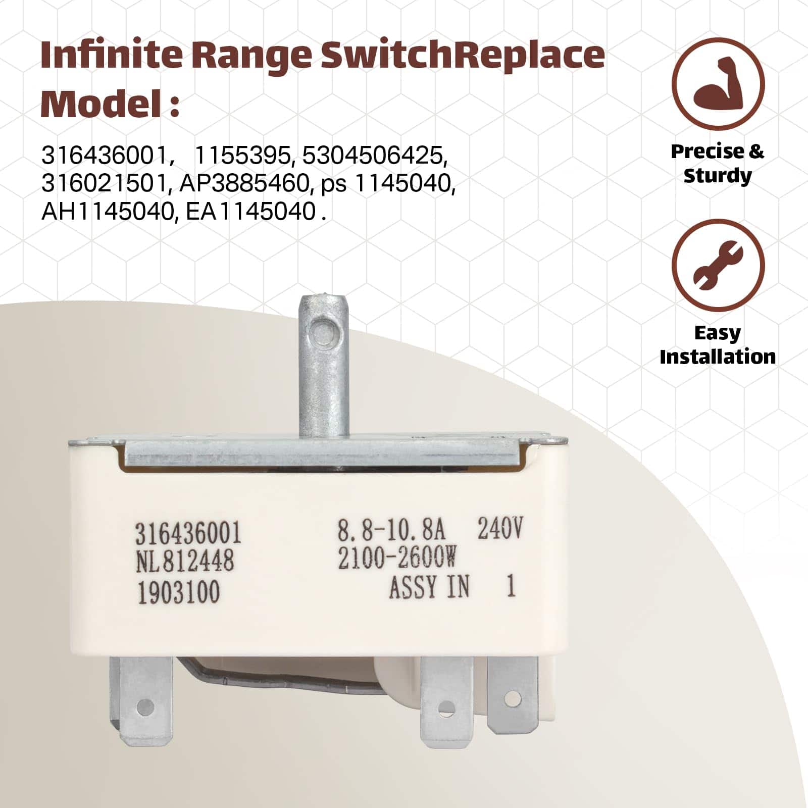 Earthtec 316436001 Interruptor de rango infinito de - Imagen 5