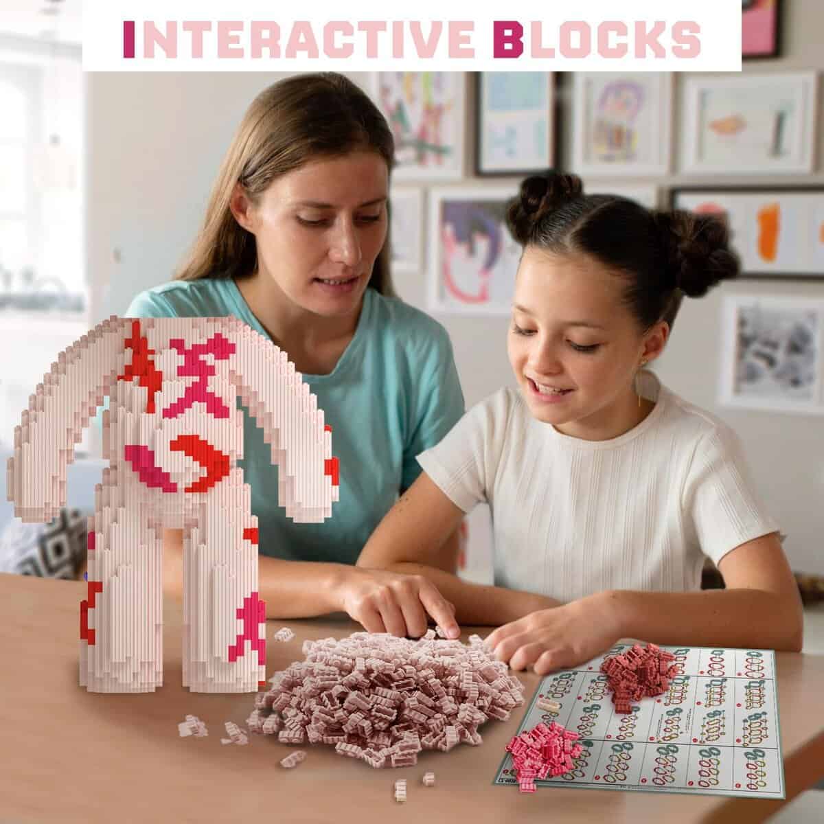 MEIGESI Bear Building Blocks (8000PCS) | 900% Bear Display - Imagen 7