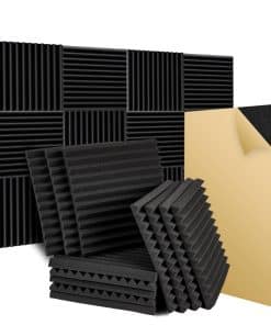 24 Pack Paneles de Espuma Acústica 12" X 12" X 2" Cuñas de