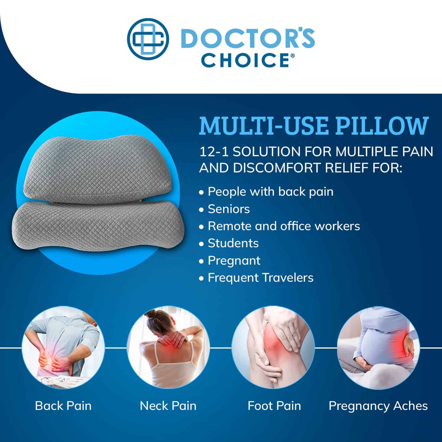 Almohada de Espuma Viscoelástica Versátil 12 en 1 Doctor's - Imagen 3