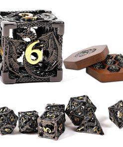 Juego de Dados DUROTAN de Metal D&D, 7 Piezas de DND