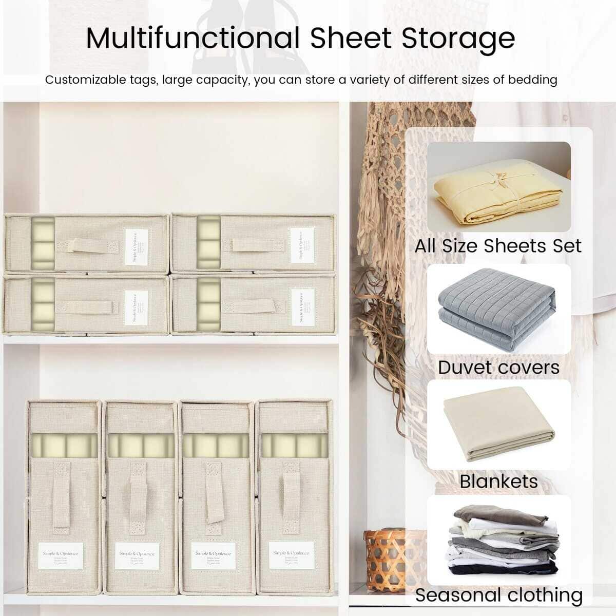 Organizadores y Almacenamiento de Sábanas y Ropa de Cama, - Imagen 4
