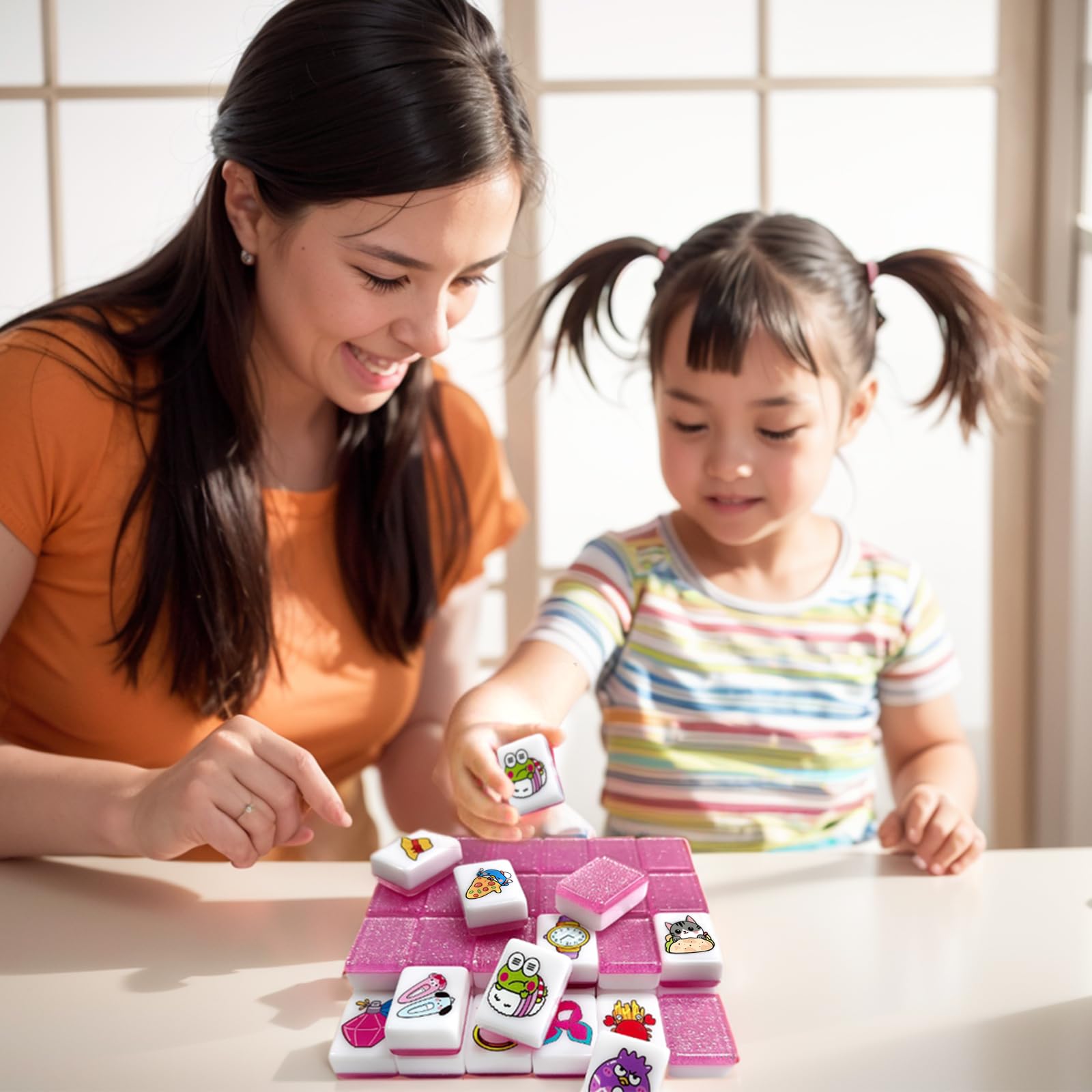 Juego de Bloques Mahjong Seaside Escape con 49 Tiles de - Imagen 6