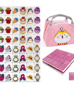 Juego de Bloques Mahjong Seaside Escape con 49 Tiles de