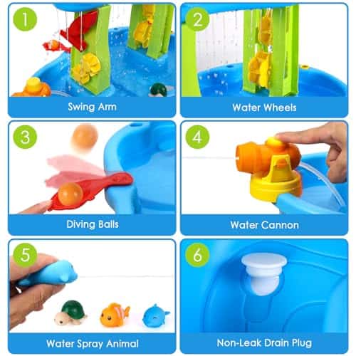 Mesa de Agua SUPER JOY para Niños de 3-5 años, Mesa de Agua - Imagen 7