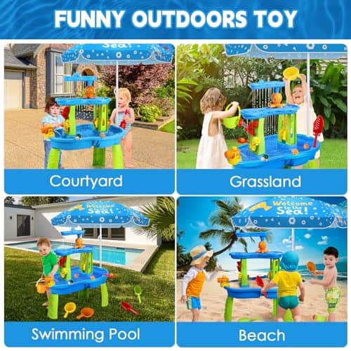 Mesa de Agua SUPER JOY para Niños de 3-5 años, Mesa de Agua - Imagen 8