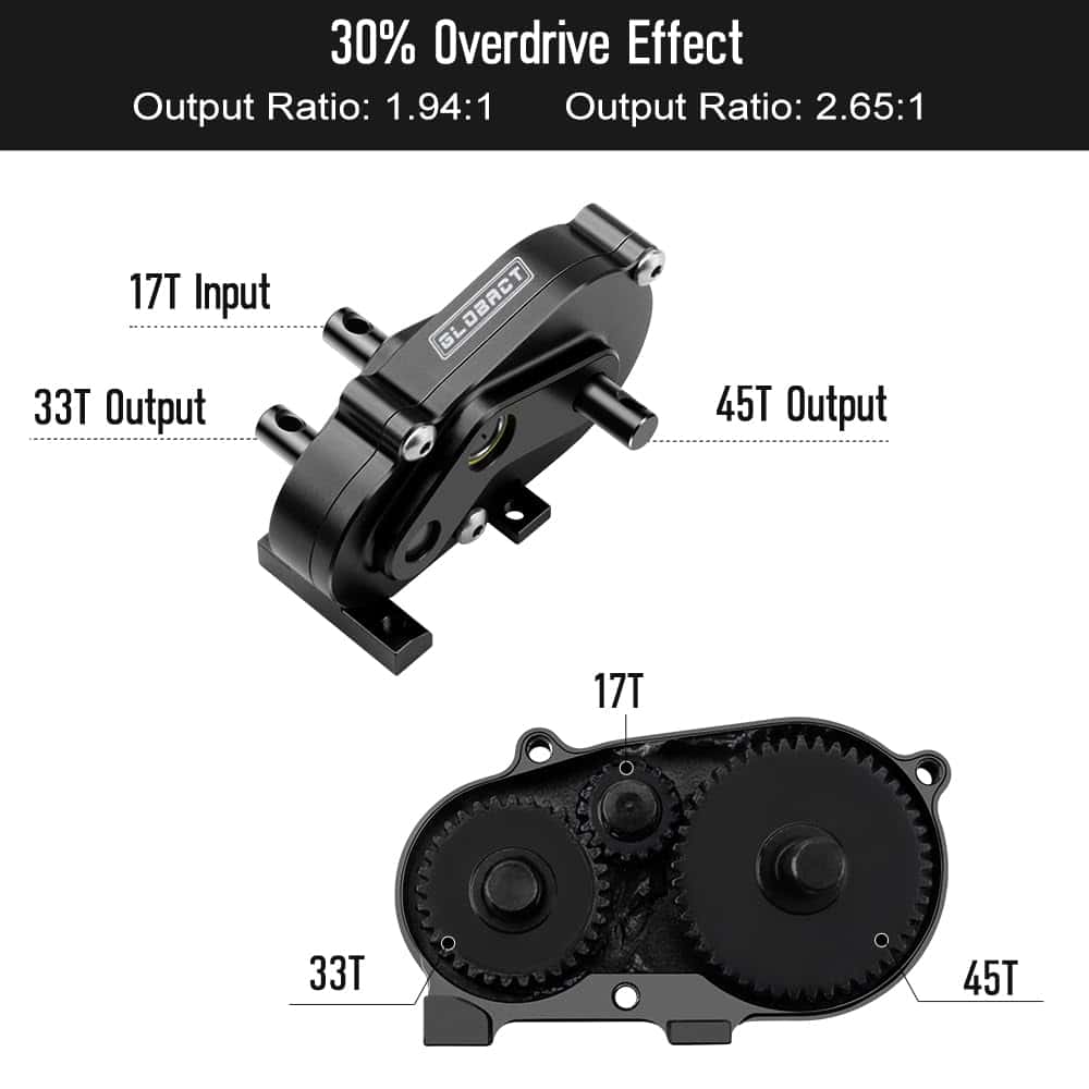 Set de Transmisión GLOBACT 30% OD con Delrin Spur Gear para - Imagen 3