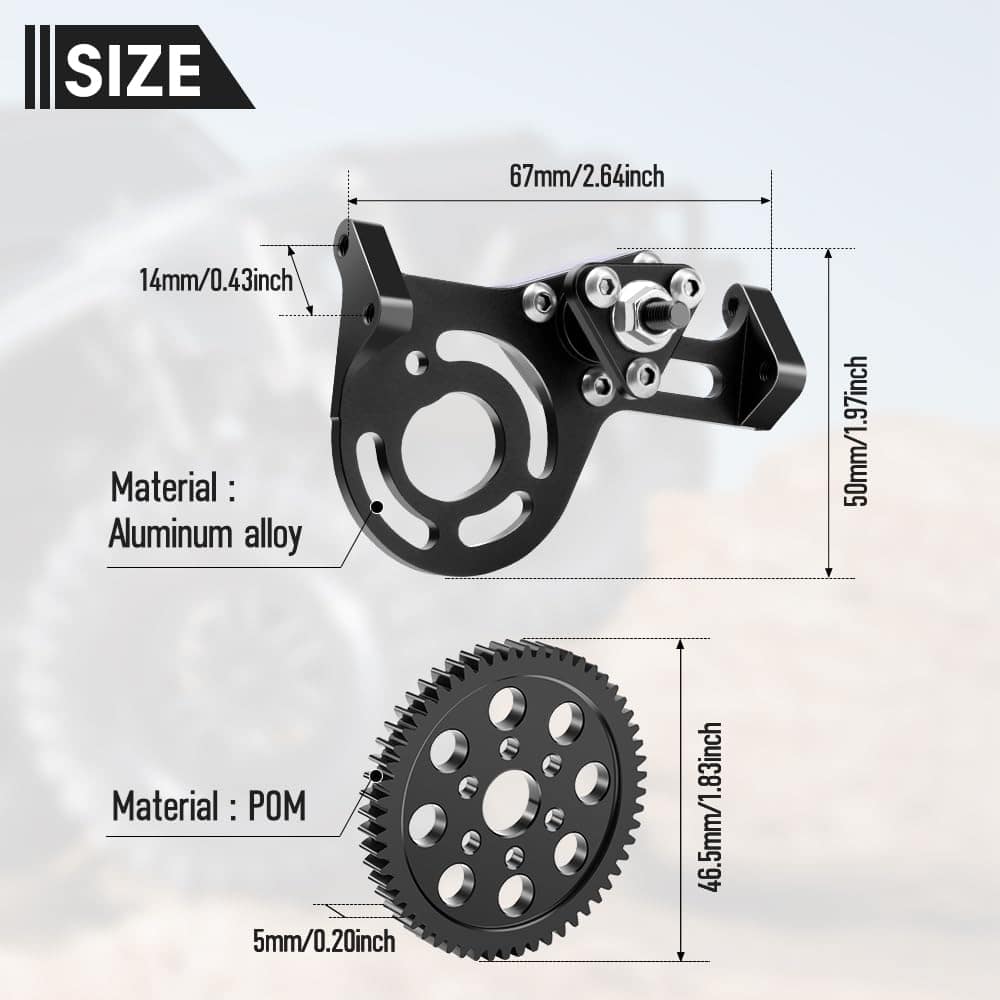 Set de Transmisión GLOBACT 30% OD con Delrin Spur Gear para - Imagen 8