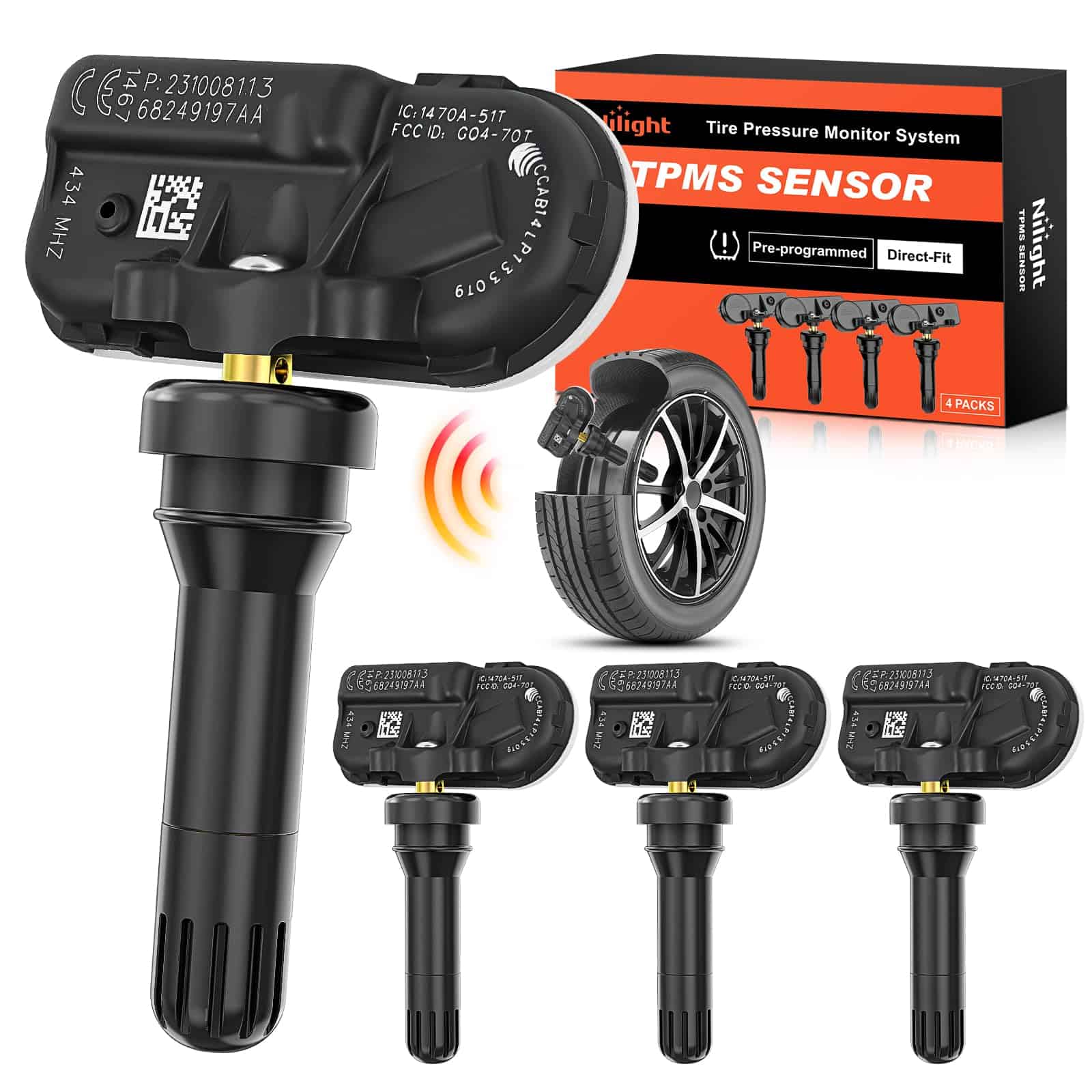 Sensor de TPMS Nilight Compatible con RAM 2500 3500 4500