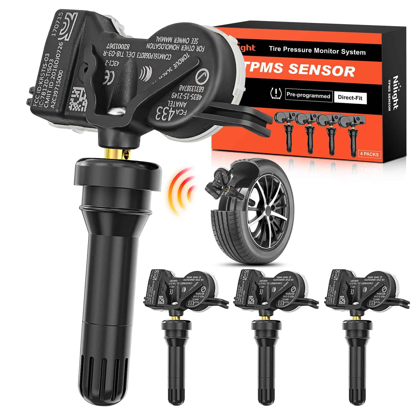 Sensor TPMS Nilight Compatible con Jeep Grand Cherokee