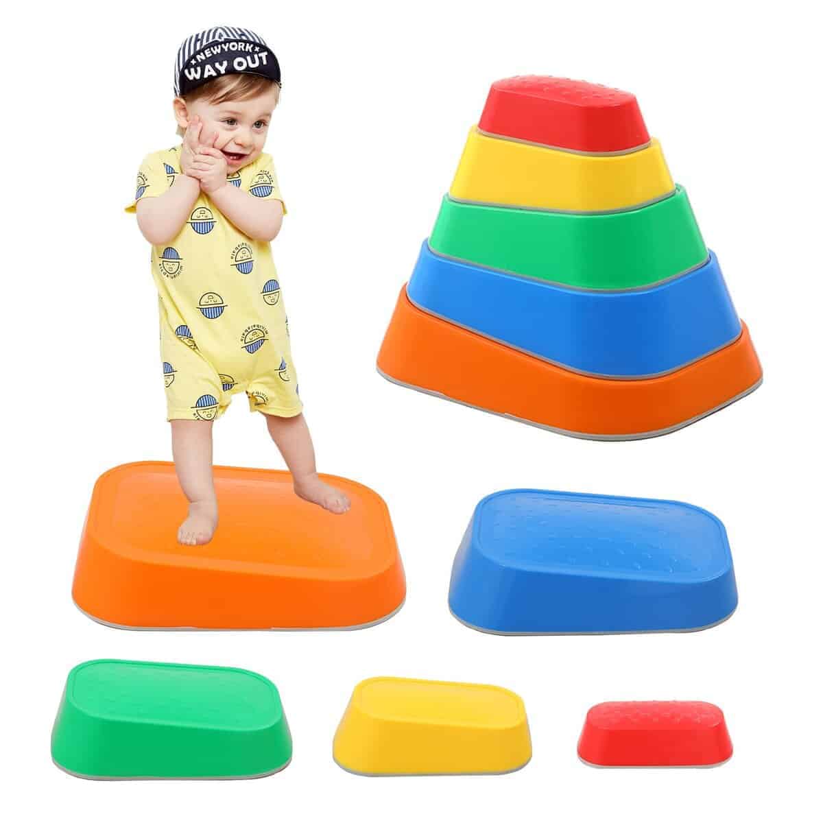 Piedras de Equilibrio Luanka para Niños, Set de 5 Piezas de