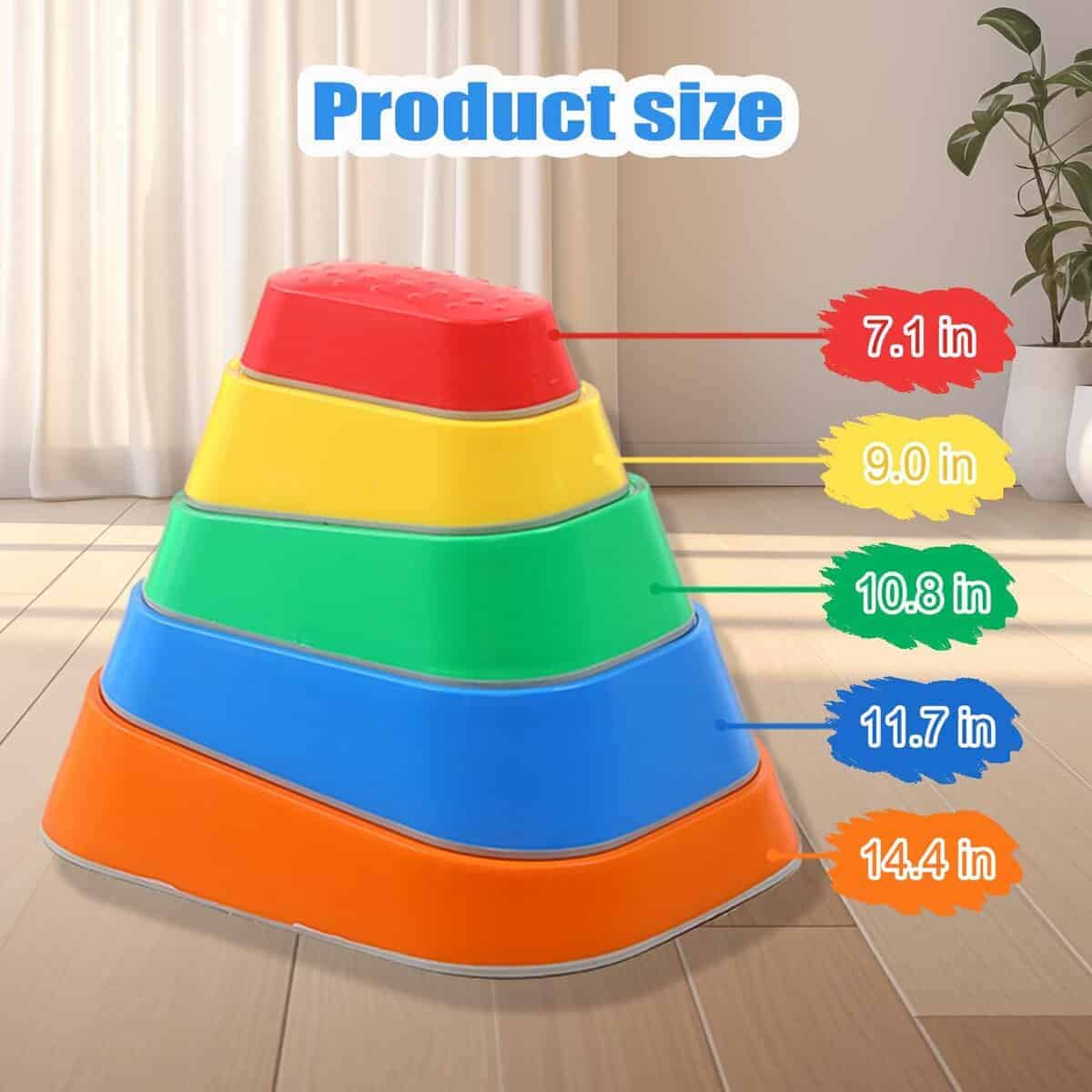 Piedras de Equilibrio Luanka para Niños, Set de 5 Piezas de - Imagen 3