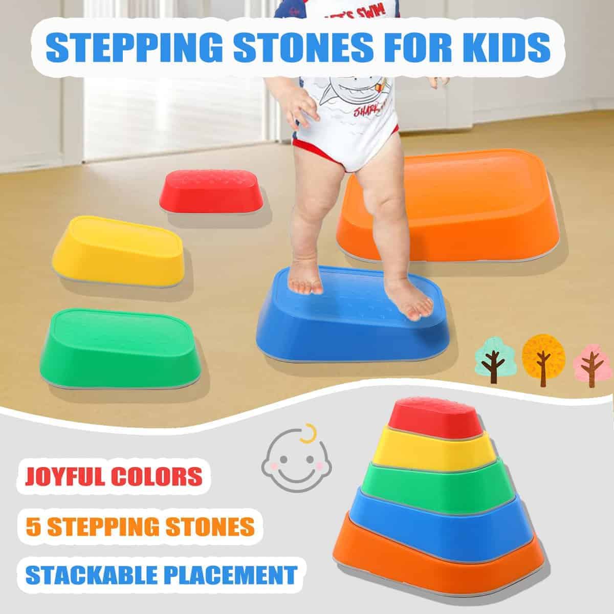 Piedras de Equilibrio Luanka para Niños, Set de 5 Piezas de - Imagen 7