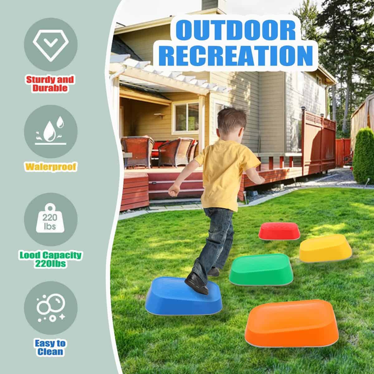 Piedras de Equilibrio Luanka para Niños, Set de 5 Piezas de - Imagen 4