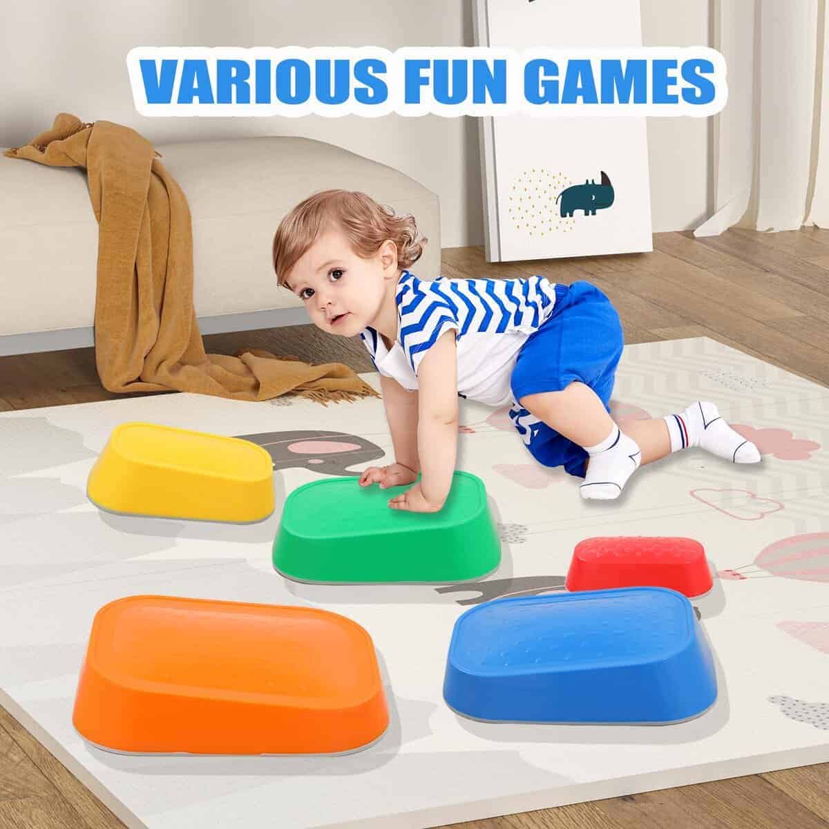 Piedras de Equilibrio Luanka para Niños, Set de 5 Piezas de - Imagen 5