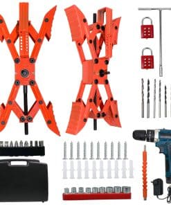 RVPNR Calzo de Rueda en Forma de X con Kit de Taladro