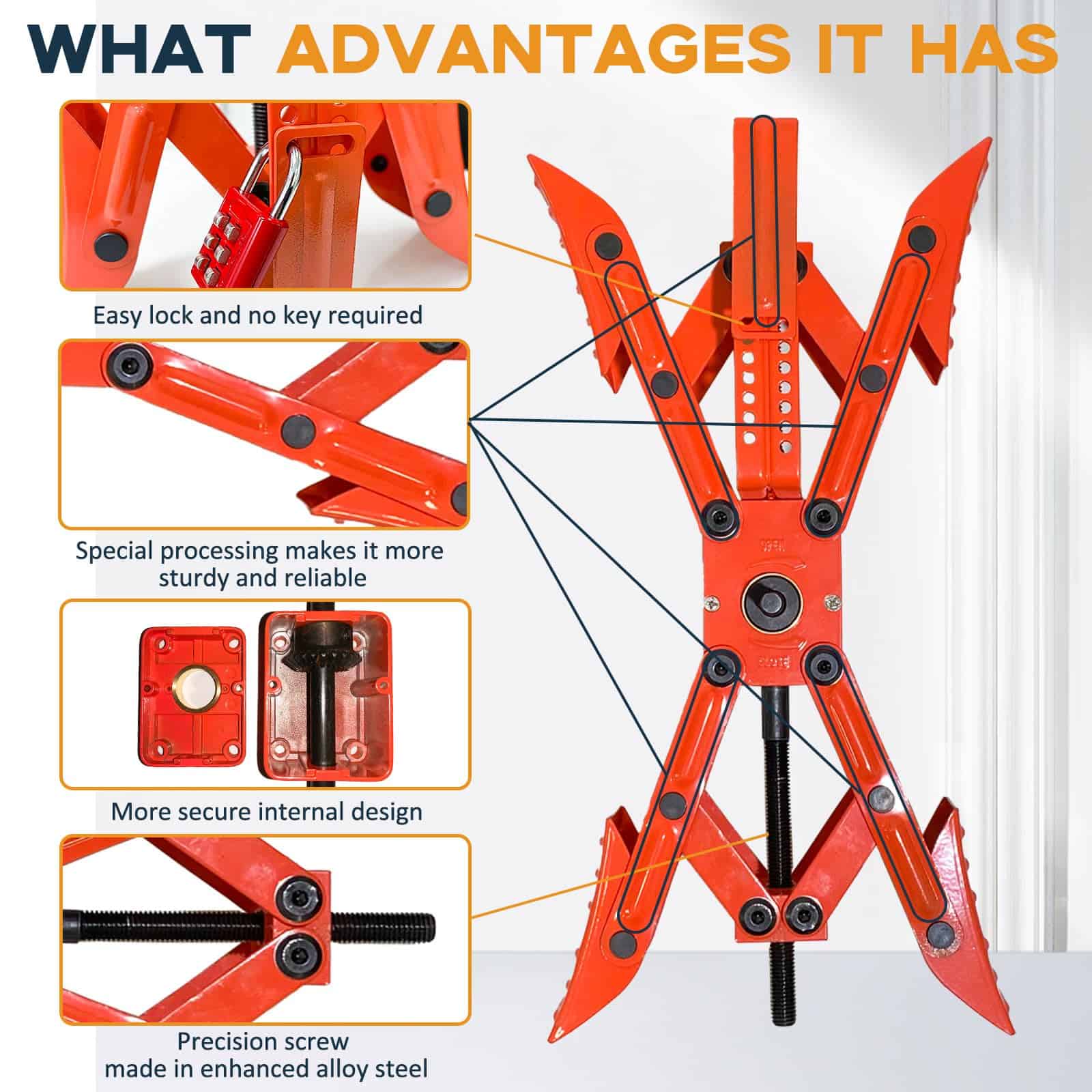 RVPNR Calzo de Rueda en Forma de X con Kit de Taladro - Imagen 4