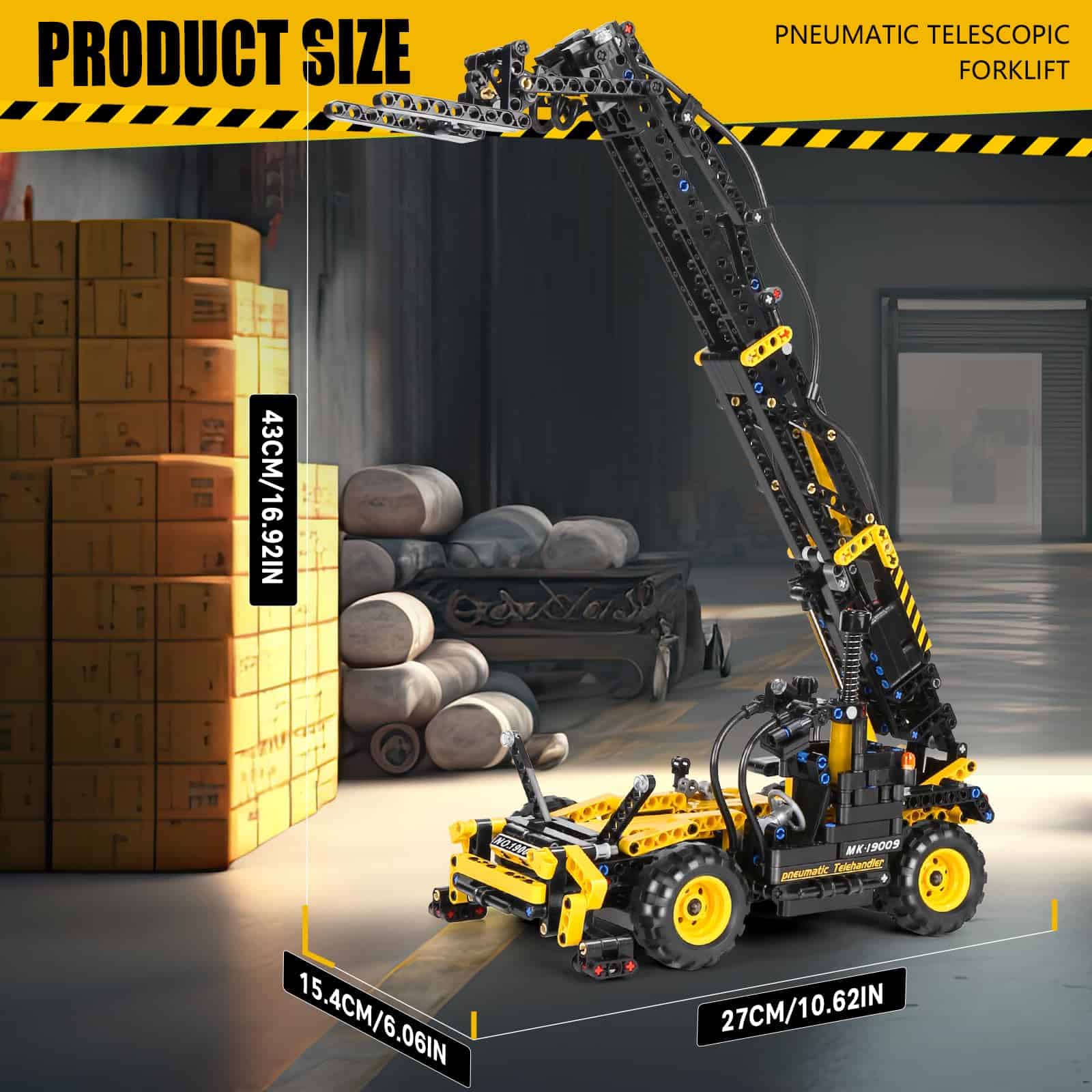 Mould King 19009 Kit de Construcción de Montacargas - Imagen 6